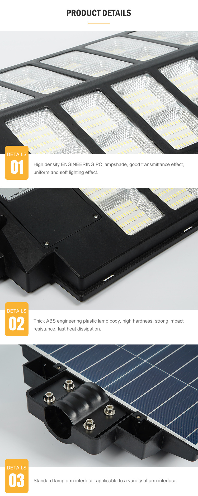 Solar Outdoor 180w/240w/300w/600W/800W/1000W Waterproof Motion Sensor All in one Solar Street Light
