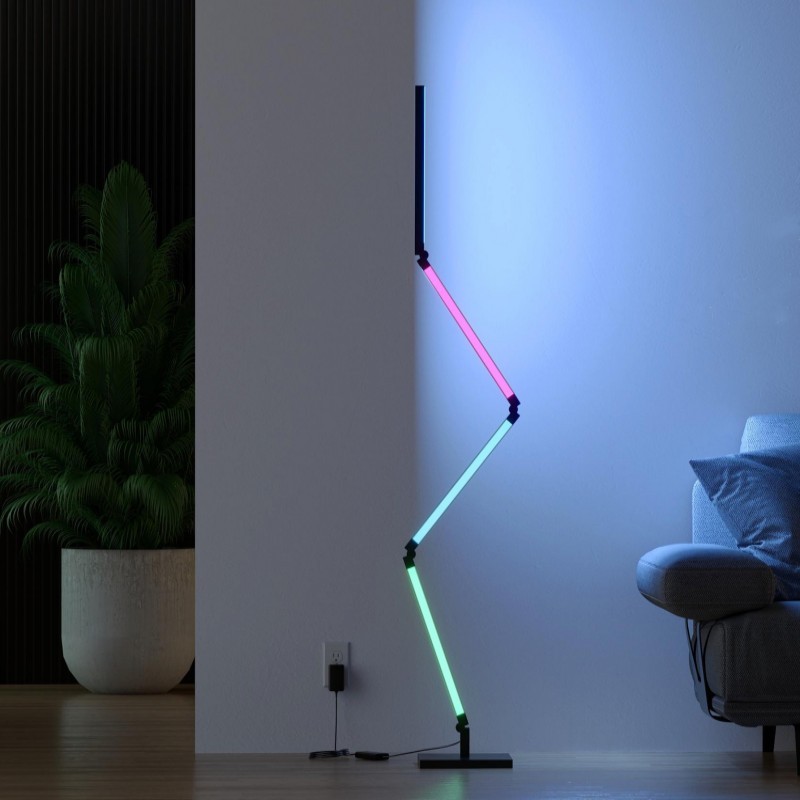 Vantone Newest Modern RGB Floor Lamp Smart Home Light Atmosphere Wall Lamp Foldable DIY LED Floor Light for Living Room Decor
