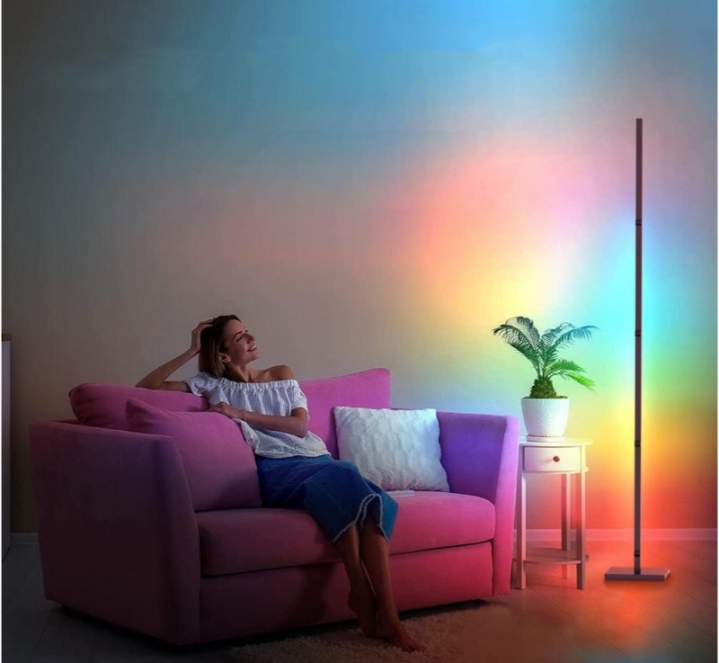 Vantone Newest Modern RGB Floor Lamp Smart Home Light Atmosphere Wall Lamp Foldable DIY LED Floor Light for Living Room Decor