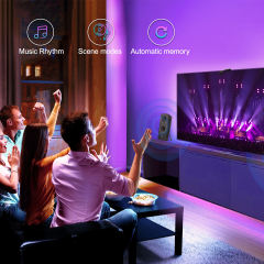 LED TV Backlights App Control with Camera Multicolor Music Sync TV Backlights Strip Christmas Lights Decoration Kits