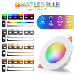 Wholesale Tuya Smart LED Downlight Trimless Dimmable Spot Pot Light Recessed Ceiling Light WiFi RGB Smart Downlight