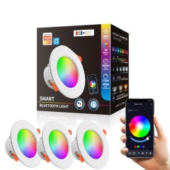 Wholesale Tuya Smart LED Downlight Trimless Dimmable Spot Pot Light Recessed Ceiling Light WiFi RGB Smart Downlight