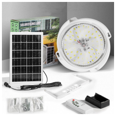 Solar Indoor Ceiling Wholesaler Led Light with Solar Panel Remote Control Waterproof IP65 Lamparas Solares Para Interior