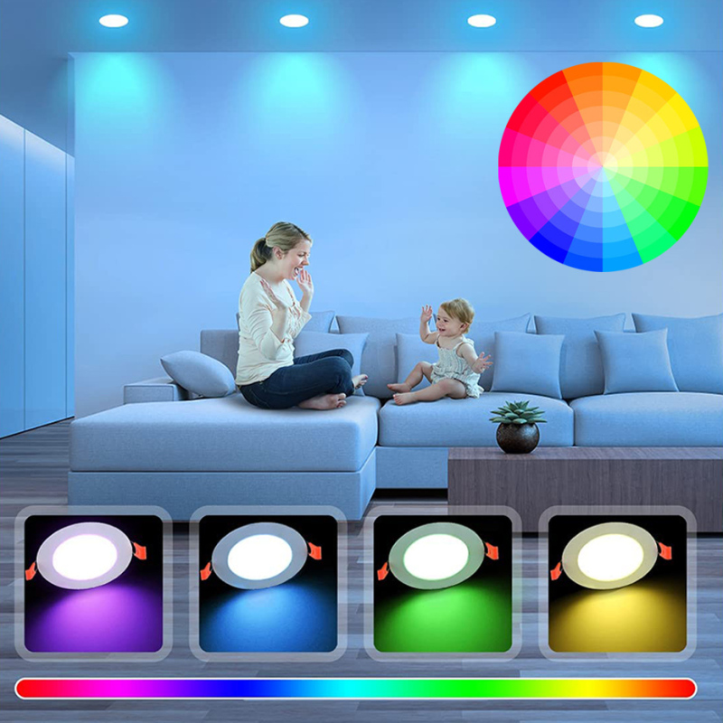 Wholesale Tuya Smart LED Downlight Trimless Dimmable Spot Pot Light Recessed Ceiling Light WiFi RGB Smart Downlight