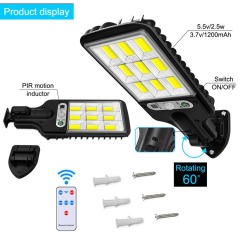 Wholesale Waterproof Led Solar Wall Light Outdoor Wireless Solar Security Garden Light Motion Sensor with 3 Lighting Modes for Front Door Garden Yard
