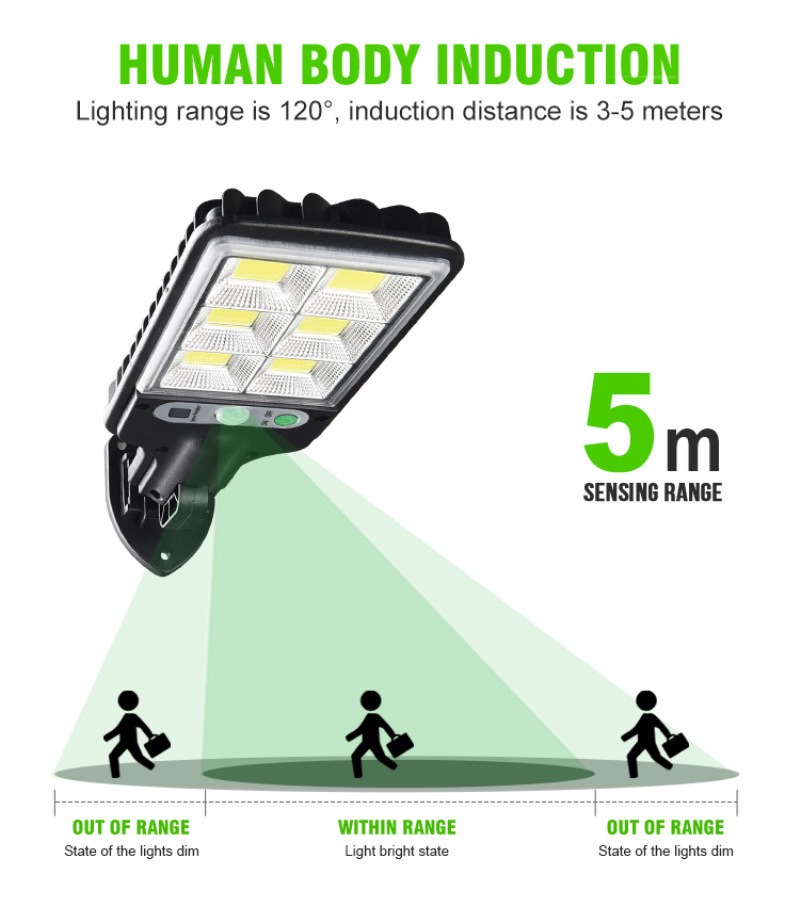 Wholesale Waterproof Led Solar Wall Light Outdoor Wireless Solar Security Garden Light Motion Sensor with 3 Lighting Modes for Front Door Garden Yard