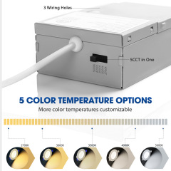 Wholesale 4inch 6inch 5CCT ultra-thin Led Downlight Recessed Round Ceiling Light Potlight Panel Down Light Spotlight Lighting