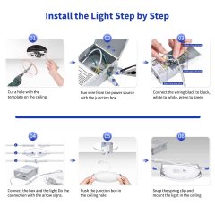 Wholesale 4inch 6inch 5CCT ultra-thin Led Downlight Recessed Round Ceiling Light Potlight Panel Down Light Spotlight Lighting