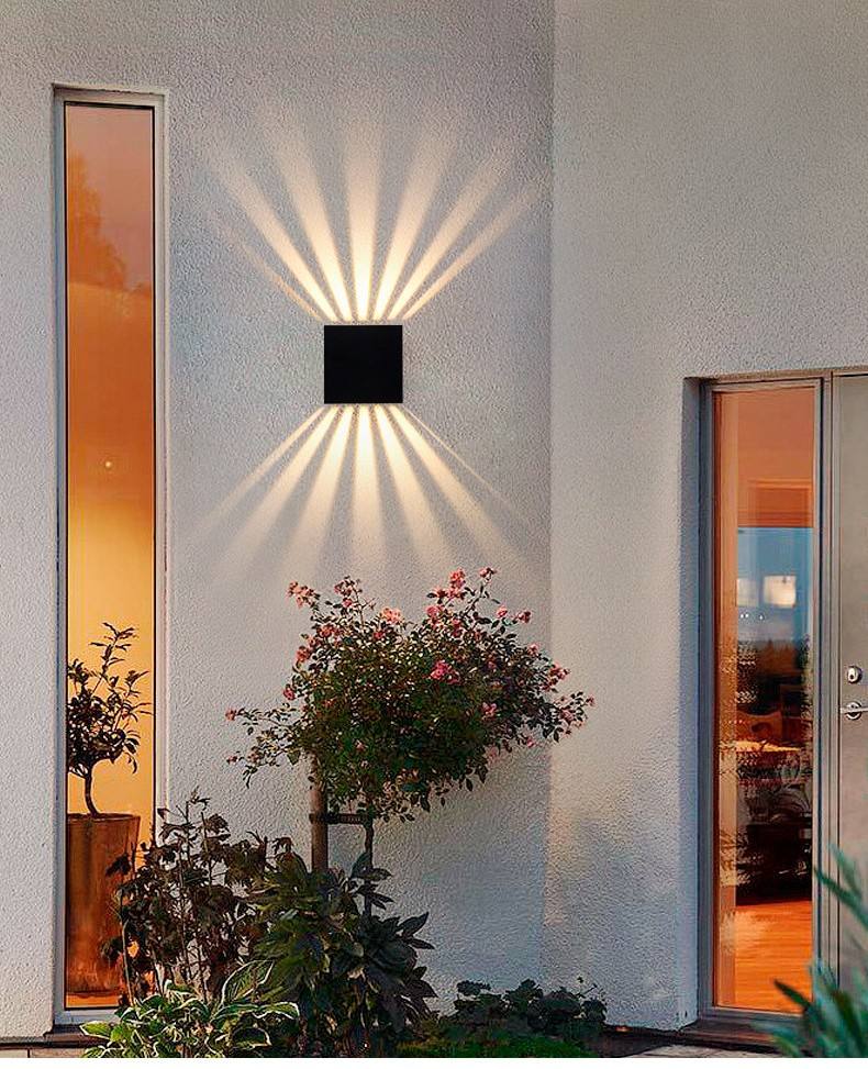 Modern Outdoor Wall Light Exterior Interior Up and Down Lights IP65 Waterproof Wall Sconces Wall Lamps Luxury