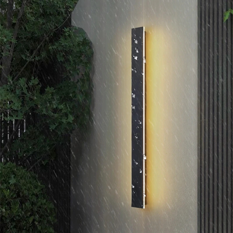 Long Led Square Modern Outdoor Wall Lamps Outdoor Led Wall Lights Garden Villa Balcony Line Exterior Wall Mounted