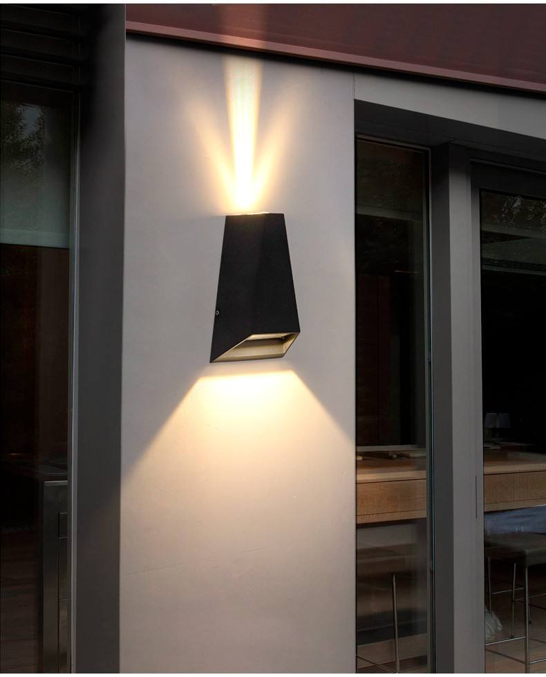 Modern Outdoor Wall Light Exterior Interior Up and Down Lights IP65 Waterproof Wall Sconces Wall Lamps Luxury
