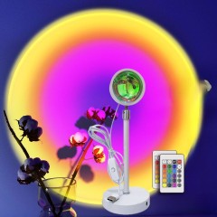 Vantone 16 Colors Sunset Lamp Projector with Remote Control Romantic Visual Led Light Projector for Photography Room