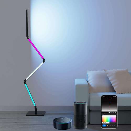 Foldable Floor Lamp Standing Modern Decorative LED Light RGB Corner Floor Lamp Wall Light for Room