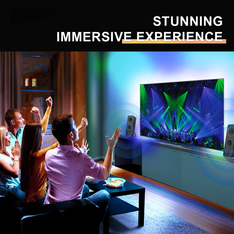 HDMI Fancy Led Sync Box Ambient Ambilight TV Backlight Screen LED Back Strip Light Work with Xbox PlayStation