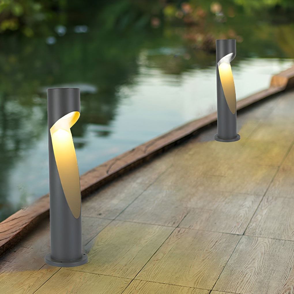 10W Outdoor Modern Bollard Light Garden Landscape Light Ground Outdoor Aluminum Waterproof Led Lawn Light