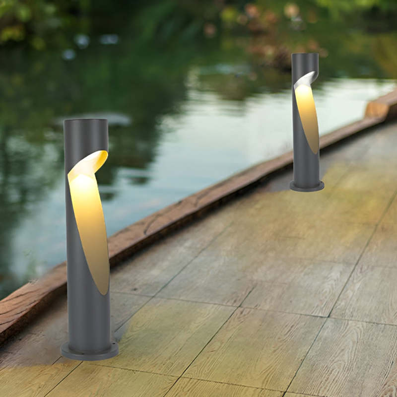 10W Outdoor Modern Bollard Light Garden Landscape Light Ground Outdoor Aluminum Waterproof Led Lawn Light