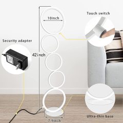 Nordic Modern Arc Standing Gold Floor Lamp Lampara de Pie with Table Floor Lamp Bedroom Light for Living Room