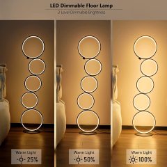 Nordic Modern Arc Standing Gold Floor Lamp Lampara de Pie with Table Floor Lamp Bedroom Light for Living Room