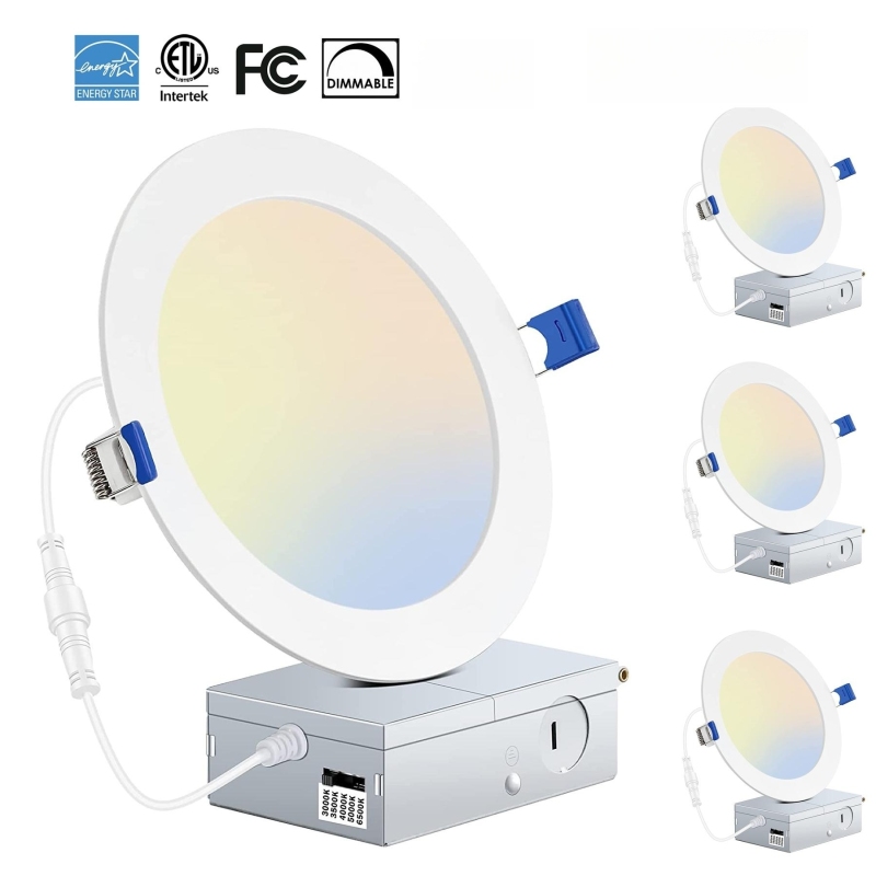 5CCT Color Led Downlight Recessed Ceiling Light Round Panel Light Thin Led 6 inch 5cct for Canada Market