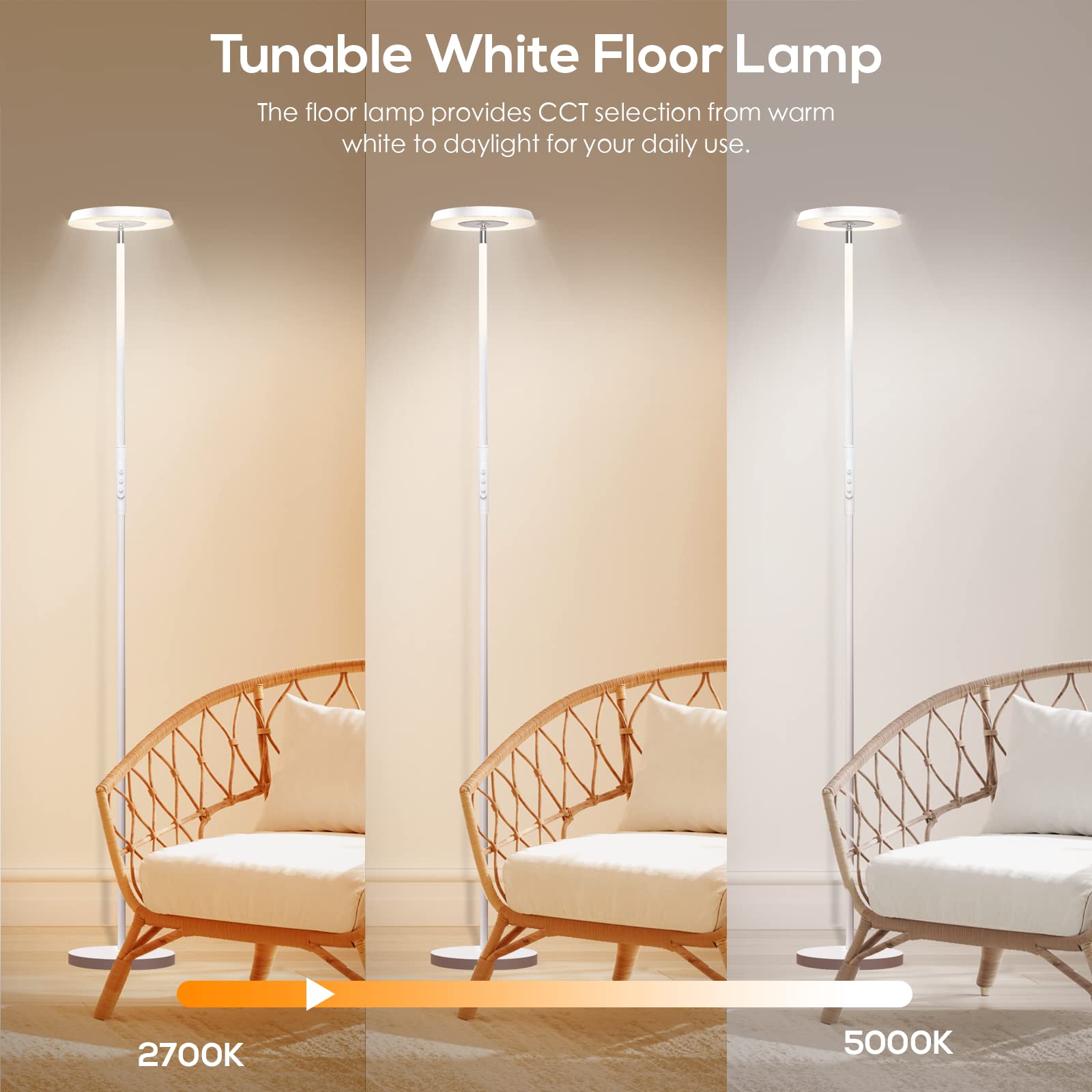 Up down Light up Nordic Simple Modern Floor Lamp Design Led Reading Lamp Bedside Office Living room Standing Floor Light