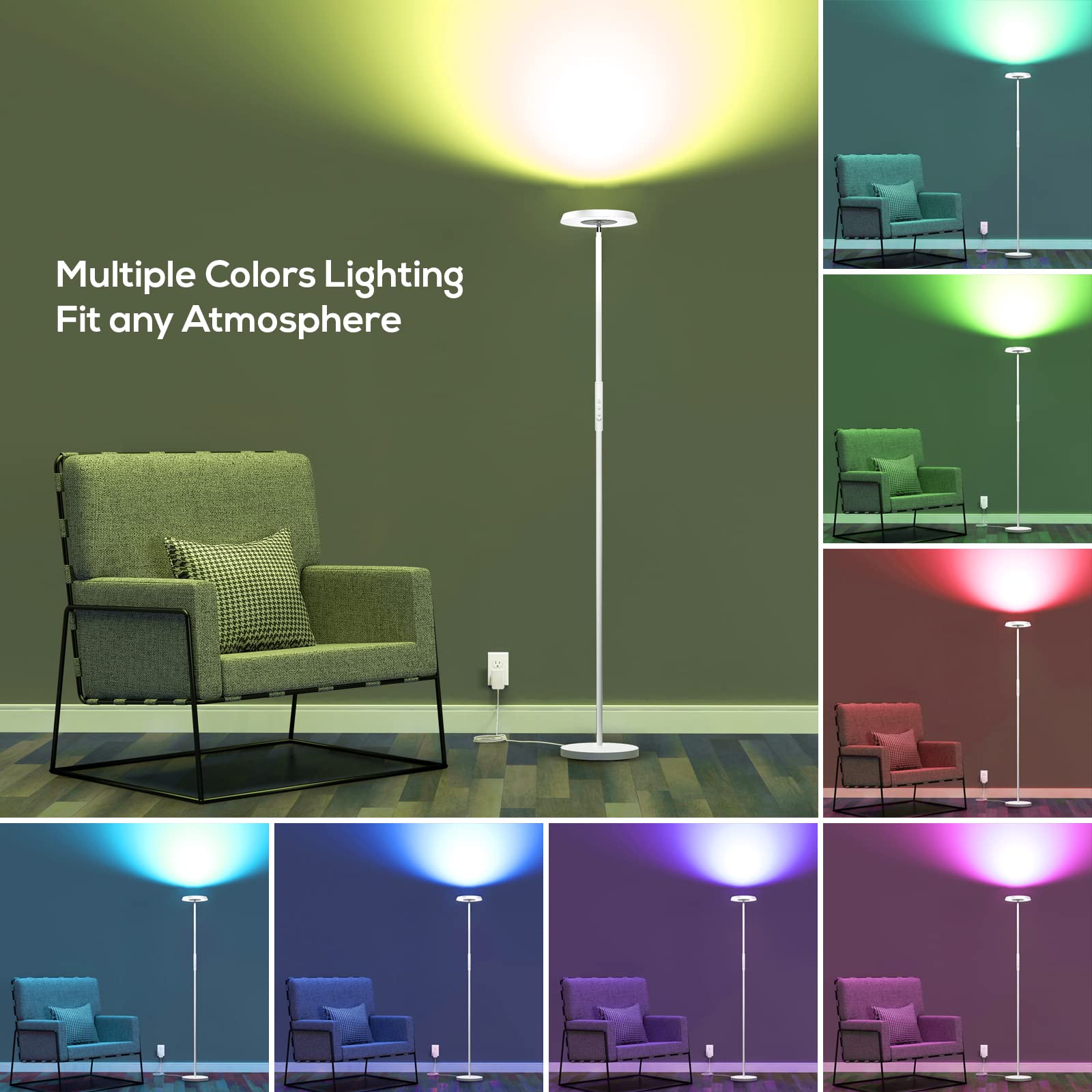 Up down Light up Nordic Simple Modern Floor Lamp Design Led Reading Lamp Bedside Office Living room Standing Floor Light