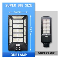 1800W Led Sensor Security Wall Street Lamp Yard outdoor Reflector with Remote Control