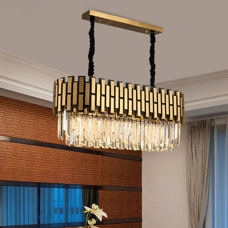 OEM ODM Modern Home Decorating Big Hanging Led Crystal Chandeliers Pendant Lights for Lobby Crystal Pendant Light