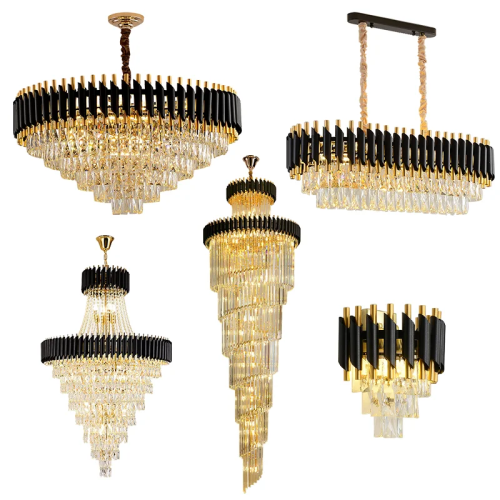 Custom ODM OEM Chandeliers Modern Luxury Large Contemporary Metal Hanging Lamp Round Ceiling Lamp for Indoor Home Lighting