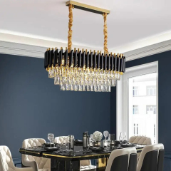 Vantone Crystal Ceiling Hanging Lustre Black Chandelier Luxury K9 Chandelier Crystal Pendant Light