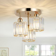 Vantone Modern Chandelier Crystal Ceiling Light LED Chandelier Light Fixture Chandelier for Living Room Bedroom Dinning Room Lights
