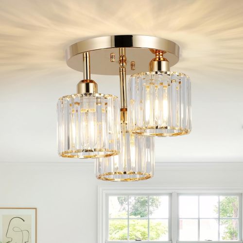 Vantone Modern Chandelier Crystal Ceiling Light LED Chandelier Light Fixture Chandelier for Living Room Bedroom Dinning Room Lights