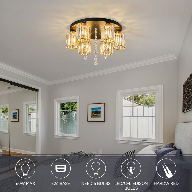 Black Golden Restaurant Light Luxury Modern Led Chandelier Indoor Living Room Pendant Modern Chandelier
