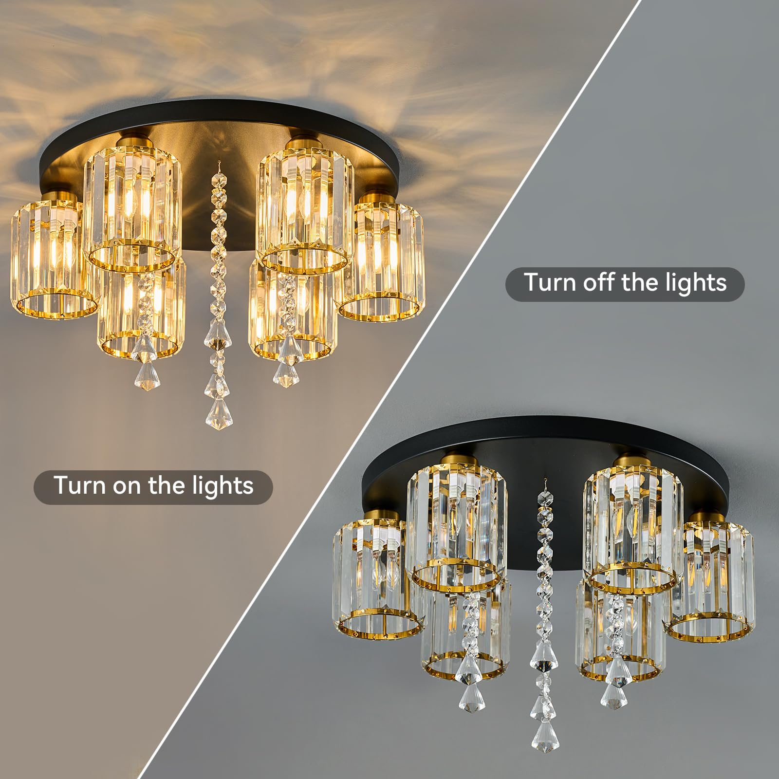 Black Golden Restaurant Light Luxury Modern Led Chandelier Indoor Living Room Pendant Modern Chandelier