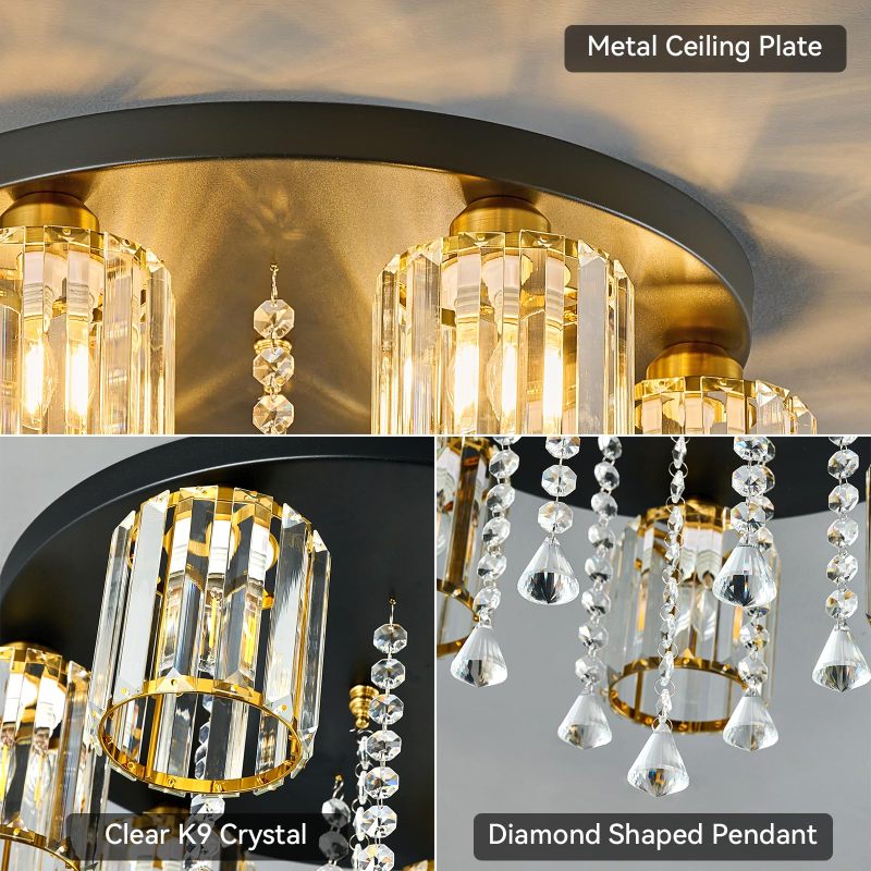 Black Golden Restaurant Light Luxury Modern Led Chandelier Indoor Living Room Pendant Modern Chandelier