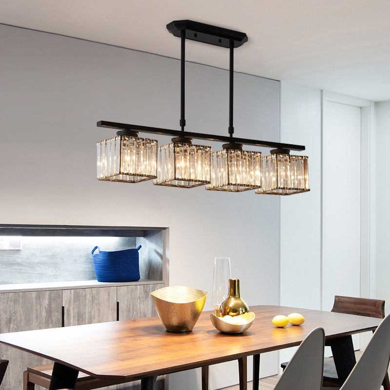 Modern Gold Plating Iron K9 Crystals Chandelier Holiday Villages Hotel Restaurant Light Luxury Modern Led Chandelier
