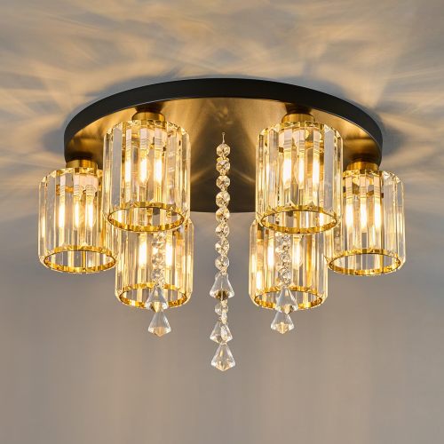 Black Golden Restaurant Light Luxury Modern Led Chandelier Indoor Living Room Pendant Modern Chandelier