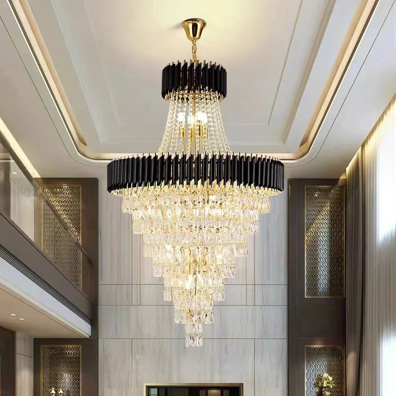 Custom ODM OEM Chandeliers Modern Luxury Large Contemporary Metal Hanging Lamp Round Ceiling Lamp for Indoor Home Lighting