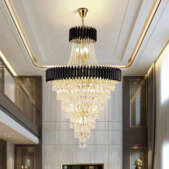 Custom ODM OEM Chandeliers Modern Luxury Large Contemporary Metal Hanging Lamp Round Ceiling Lamp for Indoor Home Lighting