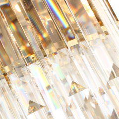 Modern Luxury Gold Crystal Chandelier Lighting Led Ceiling Pendant Light Fixture Living Room Hotel Hall Art Decor Hanging Lamp