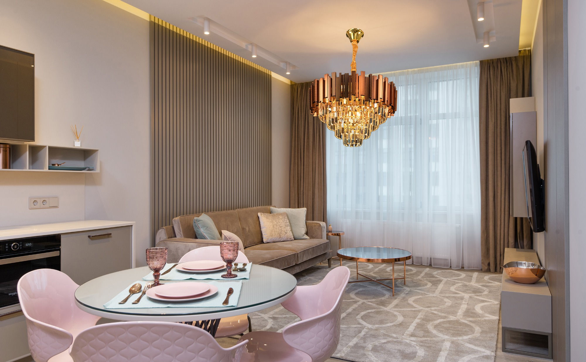 Nordic Modern Crystal Chandeliers for High Ceilings Lighting Fixtures Modern Pendant Lights Kitchen Island Shandelier