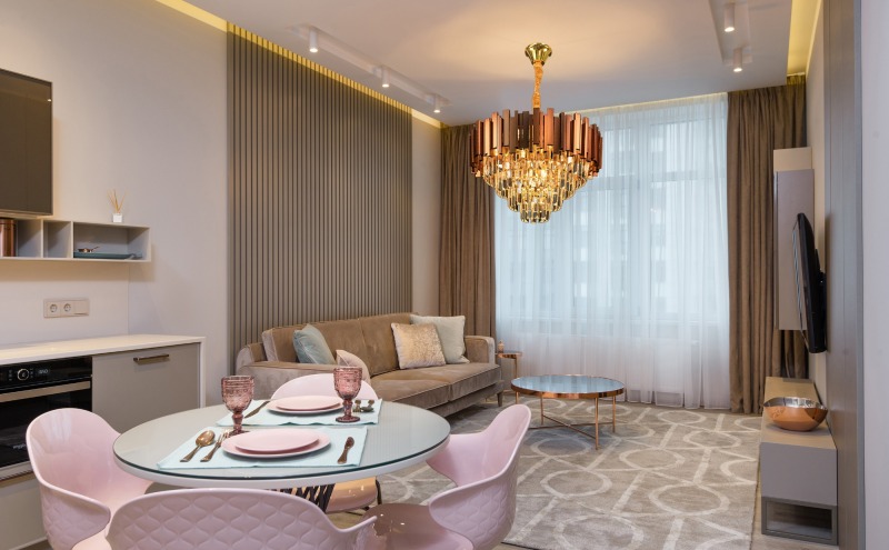 Nordic Modern Crystal Chandeliers for High Ceilings Lighting Fixtures Modern Pendant Lights Kitchen Island Shandelier