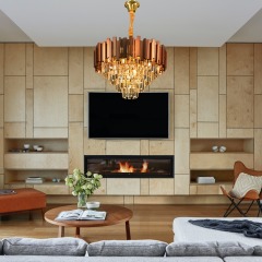 Nordic Modern Crystal Chandeliers for High Ceilings Lighting Fixtures Modern Pendant Lights Kitchen Island Shandelier