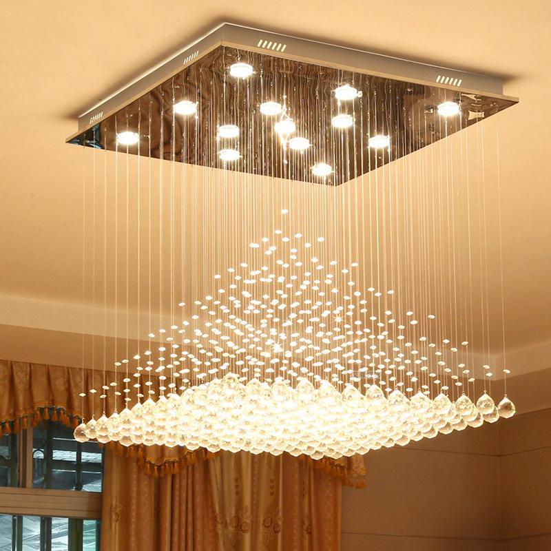 Vantone Custom Wedding Decoration Hanging Crystal Lighting Modern Hotel Lobby Chandelier Luxury for Home