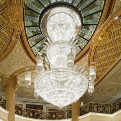Vantone Custom Indoor Hotel Lobby Decoration Ceiling Lighting Luxury Large Project Crystal Chandelier