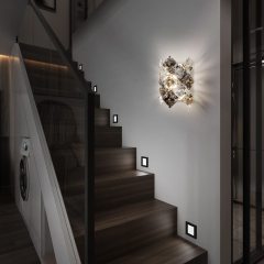 Vantone Modern Crystal Wall Sconces Luxury K9 Crystal Vanity Wall Sconce Wall Lighting for Bathroom Living Room Bedsides