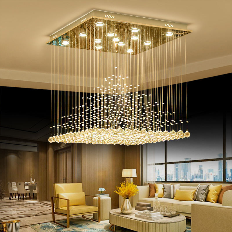 Vantone Custom Wedding Decoration Hanging Crystal Lighting Modern Hotel Lobby Chandelier Luxury for Home