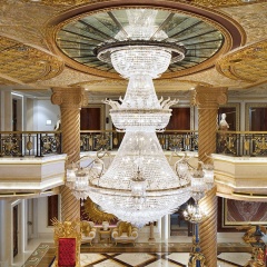Vantone Custom Indoor Hotel Lobby Decoration Ceiling Lighting Luxury Large Project Crystal Chandelier