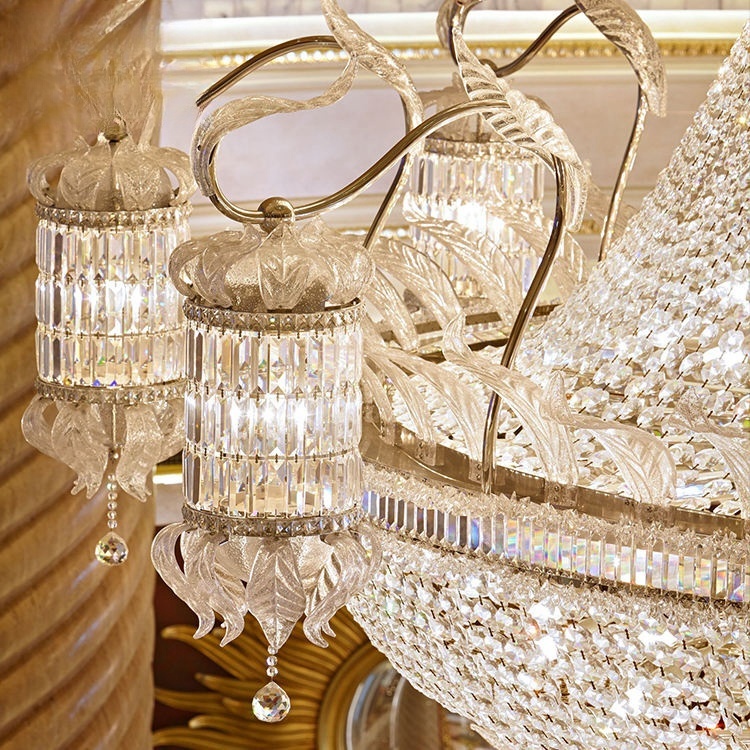 Vantone Custom Indoor Hotel Lobby Decoration Ceiling Lighting Luxury Large Project Crystal Chandelier