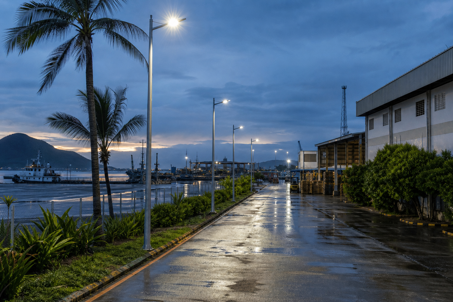 IP65 waterproof outdoor lights Philippines coastal logistics yard
