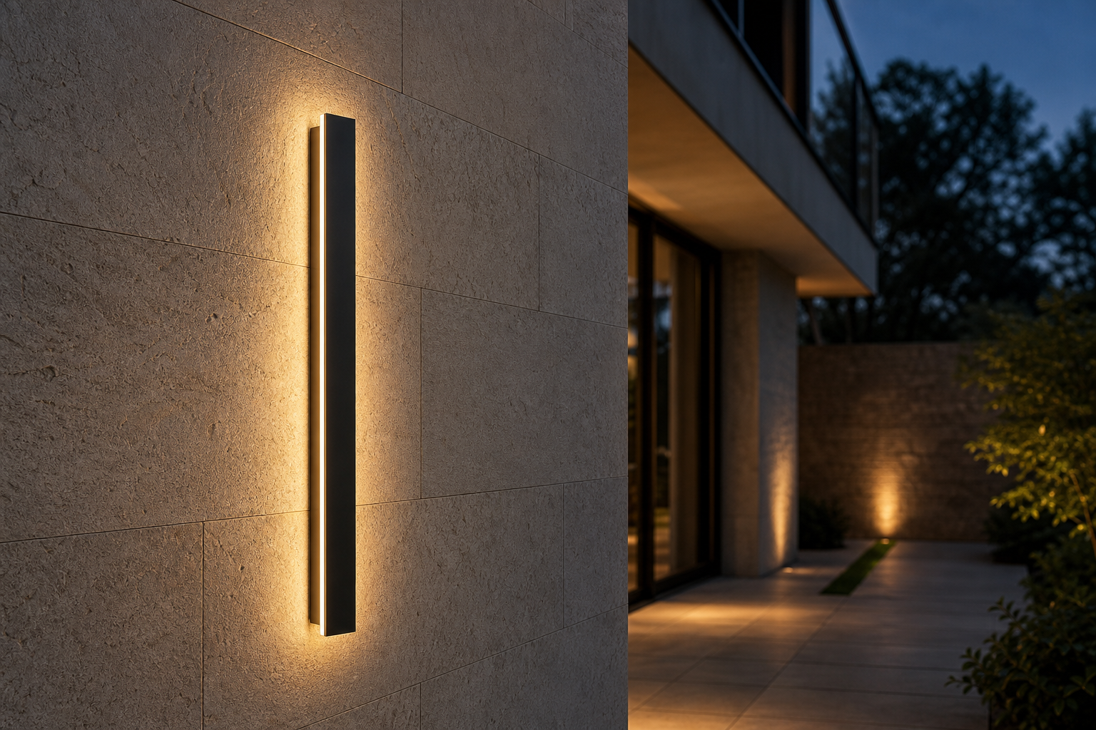 How to Specify a Long Linear LED Outdoor Wall Light from 30 to 240 cm